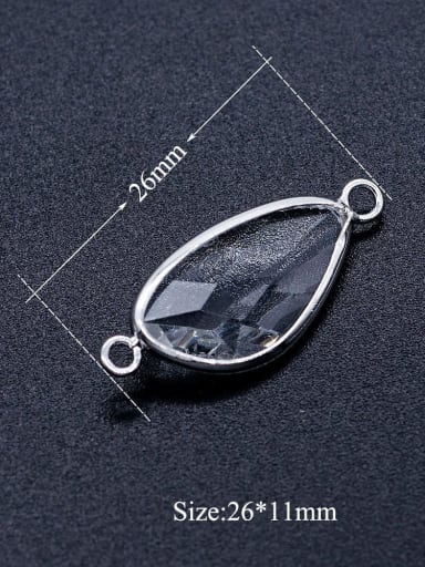 Millefiori Glass Charm Height : 26 mm , Width: 11 mm