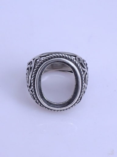 925 Sterling Silver Oval Ring Setting Stone size: 14*17mm