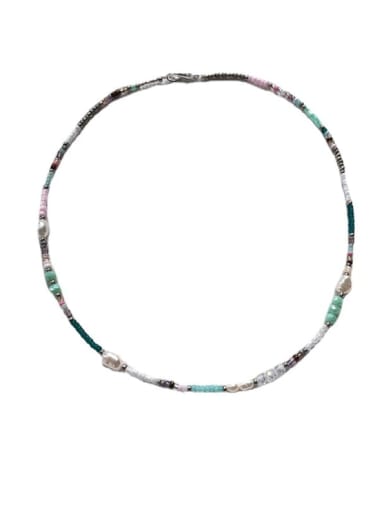Tila Bead Bohemia Freshwater Pearls Handmade Beading Necklace