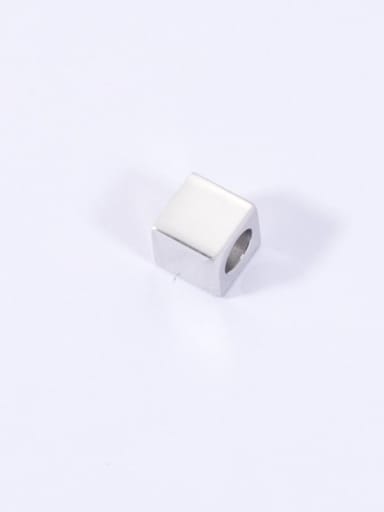 Steel color Stainless steel square beads