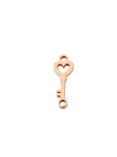 Rose gold key Stainless steel mini concentric lock Connectors