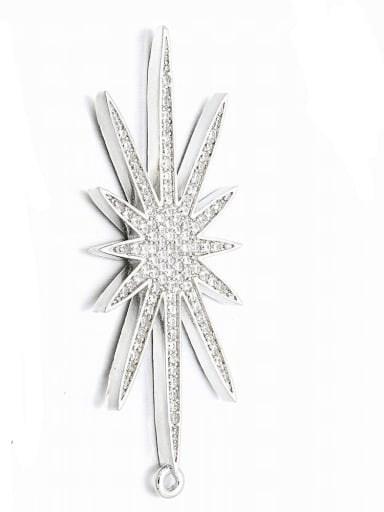 Platinum Copper star micro-set jewelry accessories