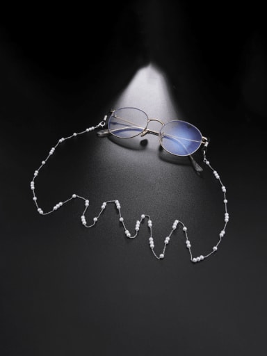 Brass Iron Imitation Pearl Minimalist Sunglass Chains