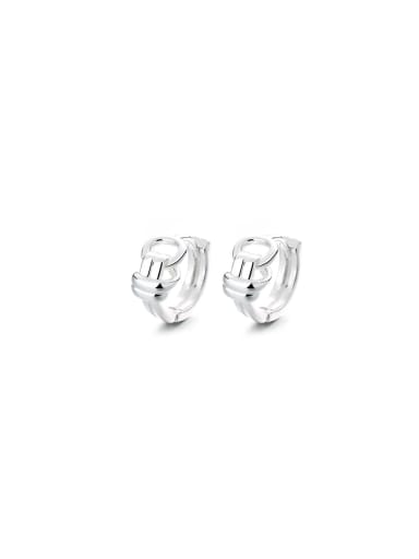925 Sterling Silver Geometric Dainty Stud Earring