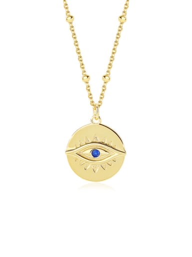 925 Sterling Silver Evil Eye Minimalist Necklace