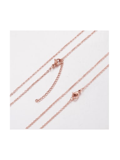 Stainless steel o-shaped chain necklace