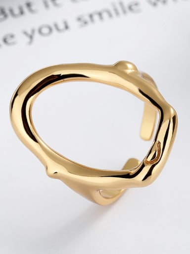 D015 gold color: about 5.1g 925 Sterling Silver Geometric Trend Band Ring