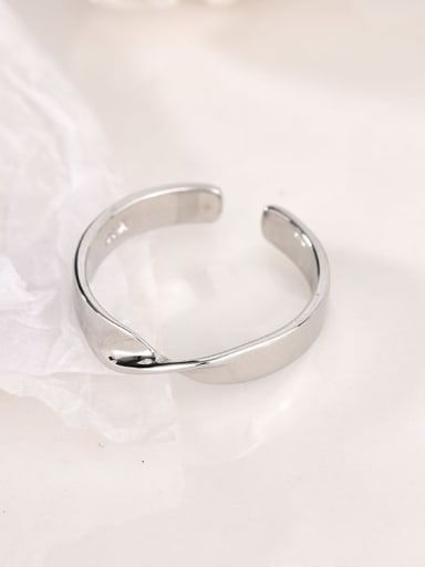 ??? 925 Sterling Silver Geometric Minimalist Band Ring