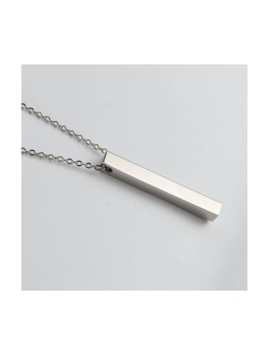 Stainless steel Geometric Rectangle Minimalist Necklace