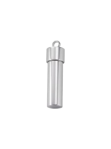 Stainless Steel Creative Cylinder Perfume Bottle Pendant