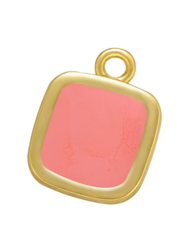 Pink Ename brass Pendant multiple colors