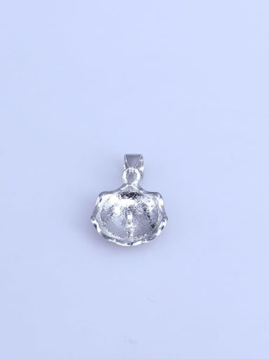 925 Sterling Silver Irregular Pendant Setting Stone size: 10*10mm