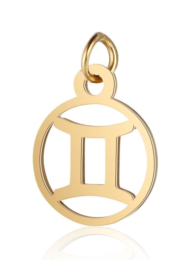 custom Stainless steel Gold Plated Constellation Charm Height : 11 mm , Width: 16 mm