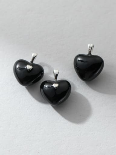925 Sterling Silver Minimalist Heart DIY Pendant