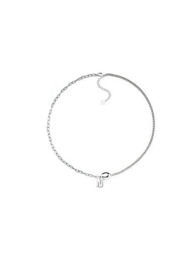 925 Sterling Silver square Vintage Necklace