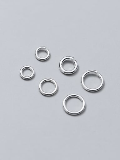 custom 925 Sterling Silver With Silver Plated Classic Round Open Jump Rings