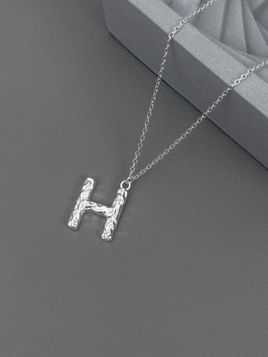 925 Sterling Silver Letter Minimalist Necklace