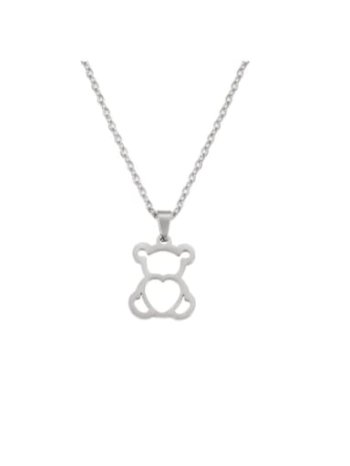 custom Stainless steel Panda Minimalist Necklace