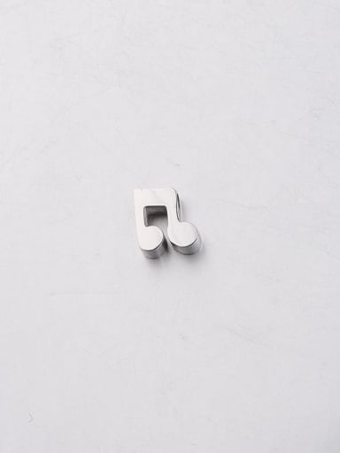 Steel color Stainless steel Musical Note Bead Pendant