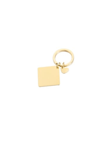 Stainless steel Square Minimalist Key Chain
