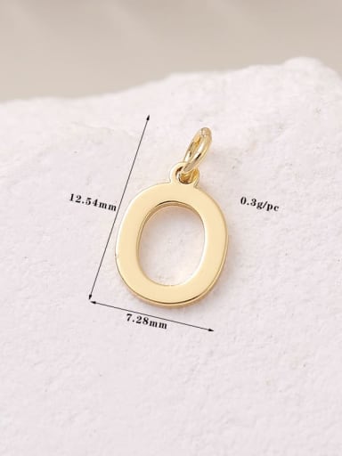 Brass Minimalist English  Letter  Pendant