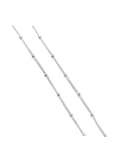 stainless steel E-coating plated bead satellite bulk chain