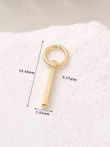 Brass Minimalist English  Letter  Pendant