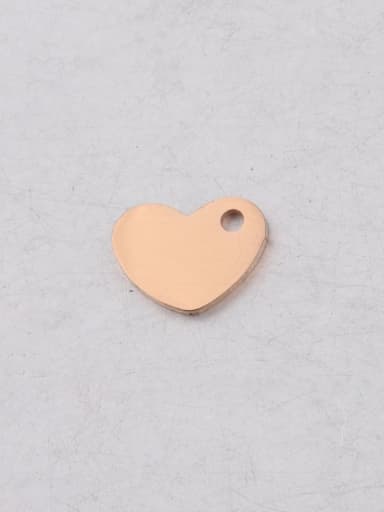 Rose Gold Stainless steel Heart  Pendant Accessories
