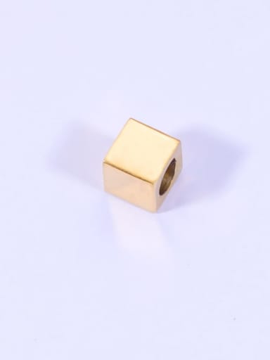 golden Stainless steel square beads