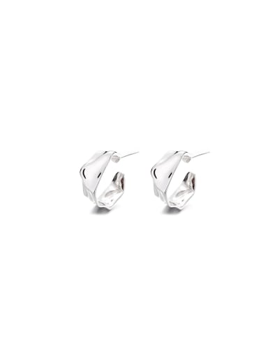 925 Sterling Silver Geometric Trend Stud Earring