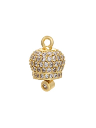 custom Micro Set Fancy Diamond Bell Accessories Pendant