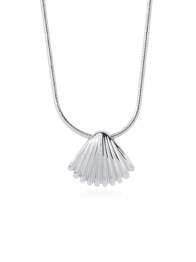 A2789 electric silver 925 Sterling Silver Geometric Minimalist Necklace