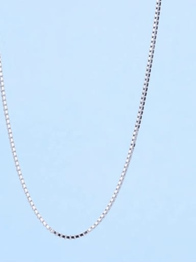 0.7mm#Box#40cm 925 Sterling Silver Chains