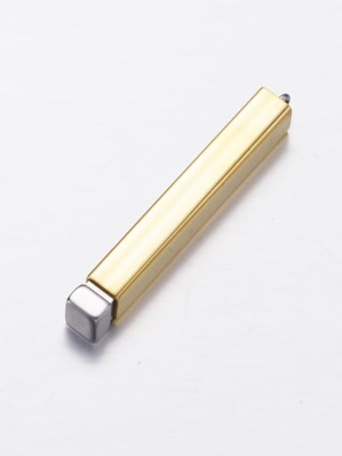 Gold retractable solid rod Stainless steel retractable three-dimensional stick mother's day pendant