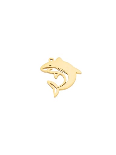 golden Stainless steel whale Trend Pendant
