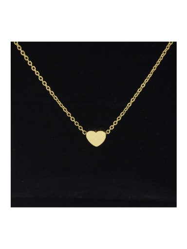 Stainless steel golden peach heart five-pointed star crown fishtail unicorn clavicle necklace