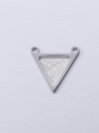 Steel color Stainless steel Triangle Minimalist Connectors