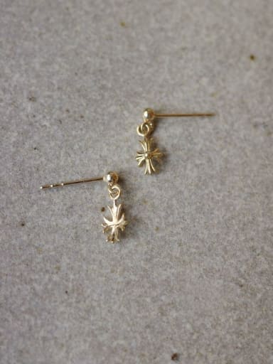 925 Sterling Silver Cross Minimalist Earring