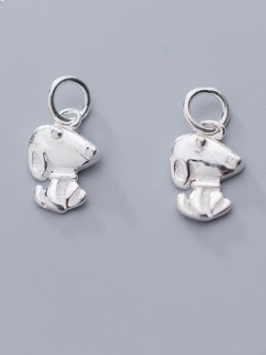 925 Sterling Silver Dog Charm Height : 13 mm , Width: 9 mm