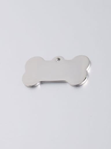 Stainless steel fine polished mirror dog tag lettering pendant