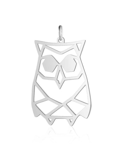 Stainless steel Gold Plated Owl Charm Height :21 mm , Width:  34mm