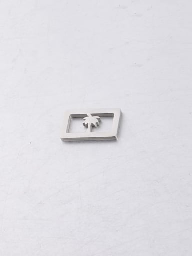 Stainless Steel Square Hollow Elephant Angel Cross Foot Dog Claw Pendant/DIY Braided Bracelet Jewelry Accessories
