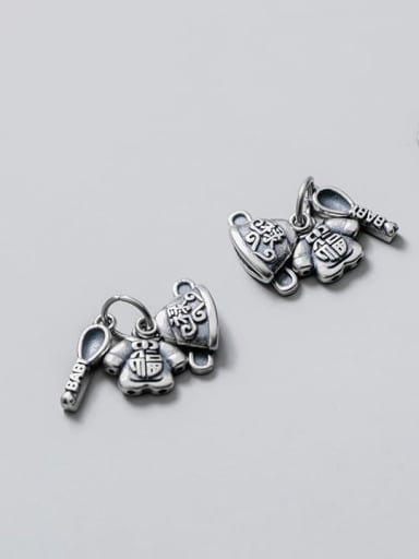 925 Sterling Silver Hat Clothes Spoon Charm