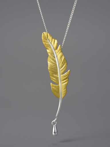 Gold Color, LFJE0211D 925 Sterling Silver Pendant without chain