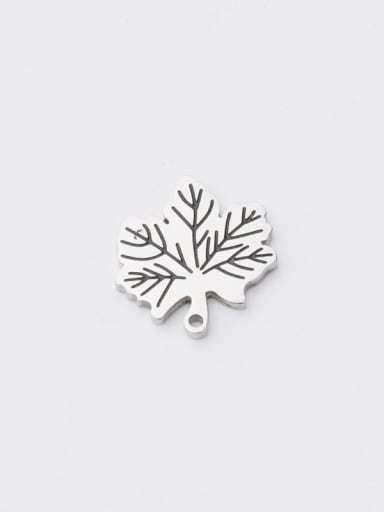 Stainless Steel Corrosion Smearing Maple Leaf Pendant