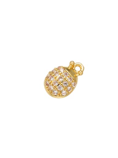 Copper Gold Rose Gold Pineapple Micro Set Zircon Necklace Pendant