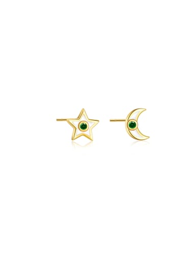 925 Sterling Silver Cubic Zirconia Star Trend Stud Earring