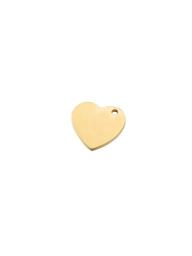 Gold Stainless steel Love heart pendant/Tag