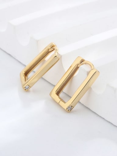 925 Sterling Silver Rectangle Earring