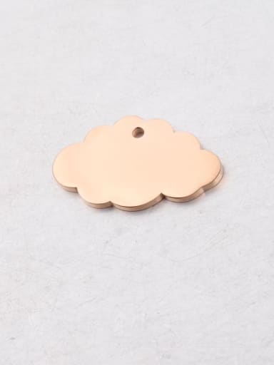 1424mm cloud single hole rose gold Stainless steel Cloud Minimalist Pendant
